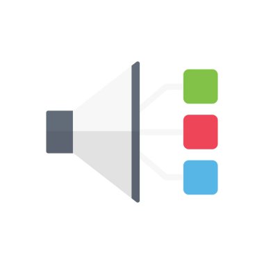 ad vektörü düz renk simgesi