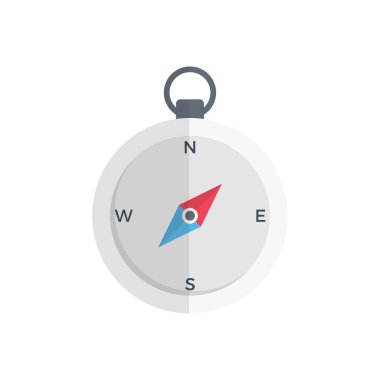 pusula vektörü düz renk simgesi