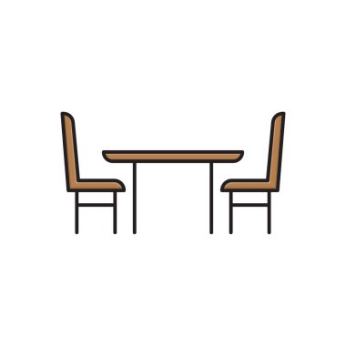 tablo vektörü düz renk simgesi