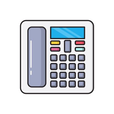 Sabit hat vektör düz renk simgesi