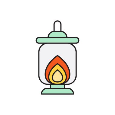 ateş vektörü düz renk simgesi