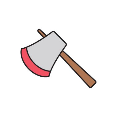 vektör düz renk simgesini kes