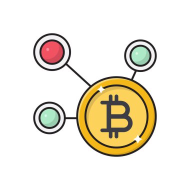 para birimi vektörü düz renk simgesi