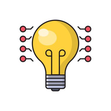 lamba vektörü düz renk simgesi