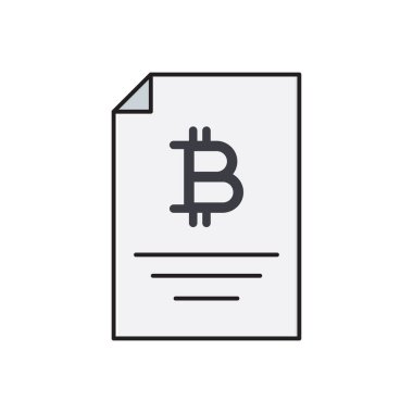 fatura vektörü düz renk simgesi