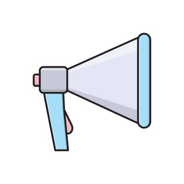 pazarlama vektörü düz renk simgesi