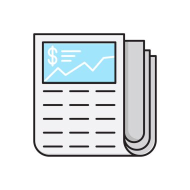 belge vektörü düz renk simgesi