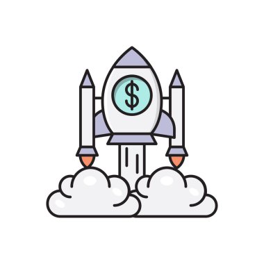 iş vektörü düz renk simgesi