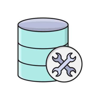 vektör düz renk simgesini ayarla