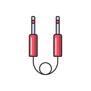 ses vektörü düz renk simgesi