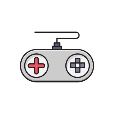 konsol vektör düz renk simgesi