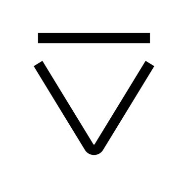 ok vektörü ince çizgi simgesi