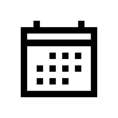 takvim vektörü ince çizgi simgesi