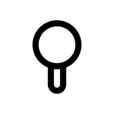 Büyüteç vektör ince çizgi simgesi