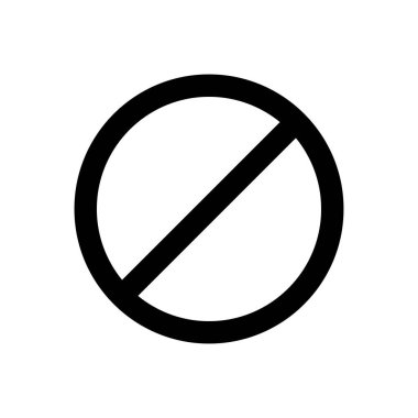 vektör ince çizgi simgesini durdur