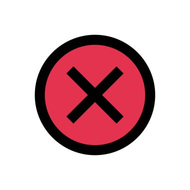 vektör düz renk simgesini sil