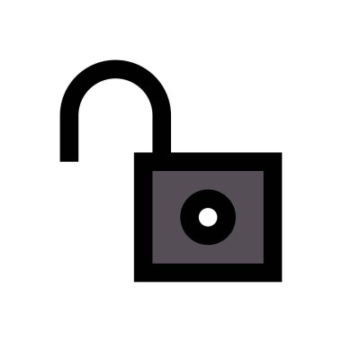 vektör düz renk simgesini aç