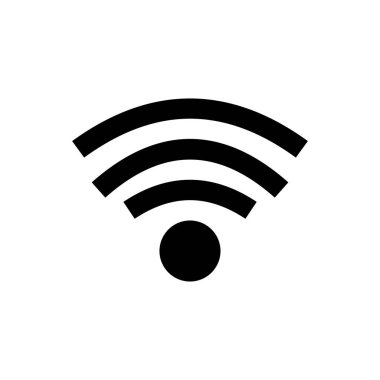 Sinyal vektörü düz simgesi