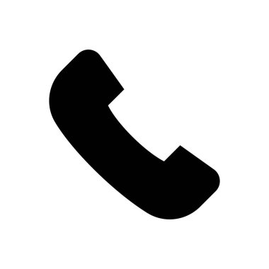 telefon vektörü simgesi düz simgesi