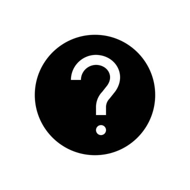 yardımcı vektör glyph düz simgesi