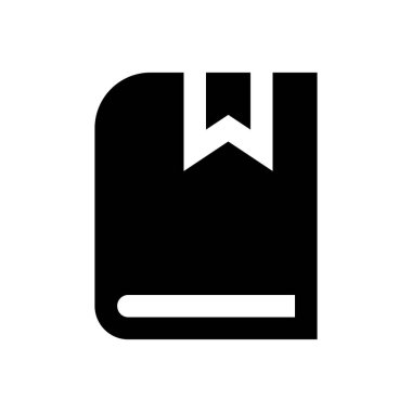 kitap vektörü glyph düz simgesi