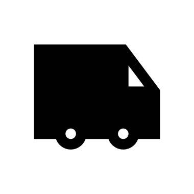 kamyon vektör düz simgesi