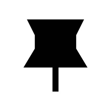 pin vektör düz simgesi