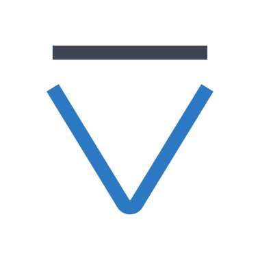 ok vektörü renk simgesi