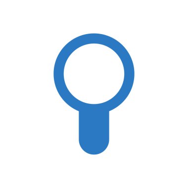 Büyüteç vektör kabartma renk simgesi