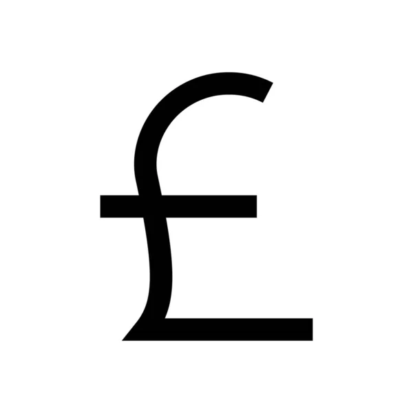 Währungsvektor Glyphen Flaches Symbol — Stockvektor
