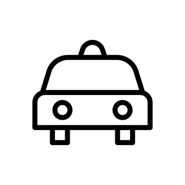 kabin vektörü ince çizgi simgesi