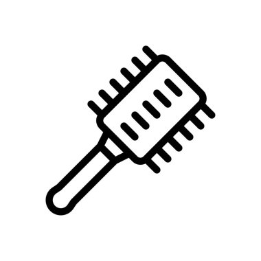 tarak vektörü ince çizgi simgesi