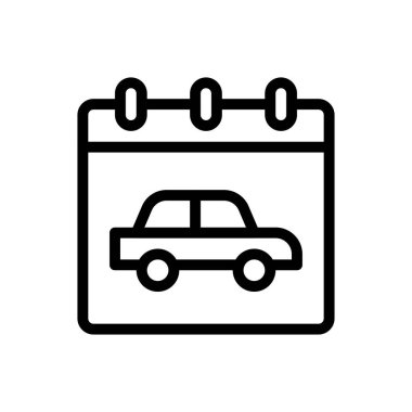 tur vektörü ince çizgi simgesi