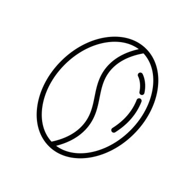 fasulye vektörü ince çizgi simgesi