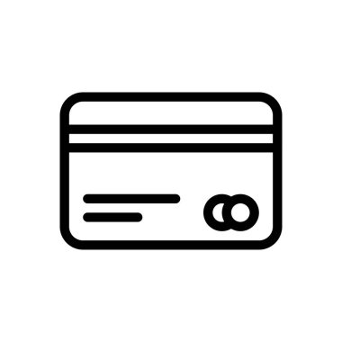 kart vektörü ince çizgi simgesi