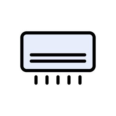 soğutma vektörü düz renk simgesi