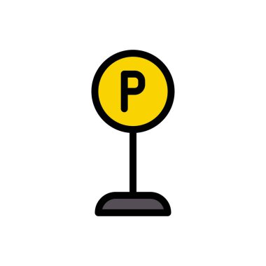 vektör düz renk simgesini imzala