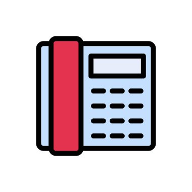 Sabit hat vektör düz renk simgesi