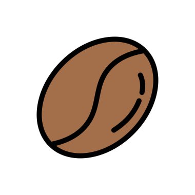 fasulye vektörü düz renk simgesi