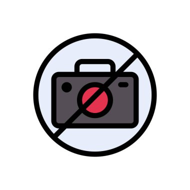 kamera vektörü düz renk simgesi