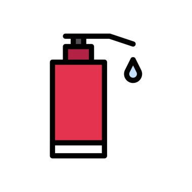 sabun vektörü düz renk simgesi