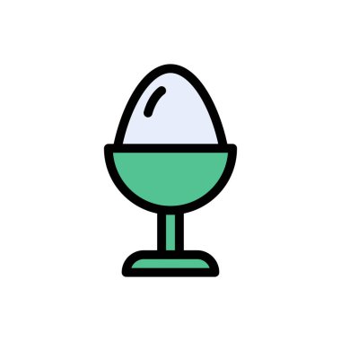 kase vektörü düz renk simgesi