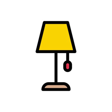 ışık vektörü düz renk simgesi