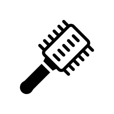 tarak vektörü kabartma düz simgesi