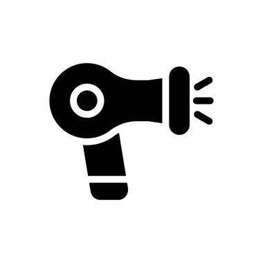 blower vektör glyph düz simgesi