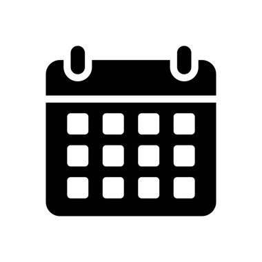 takvim vektörü düz simgesi
