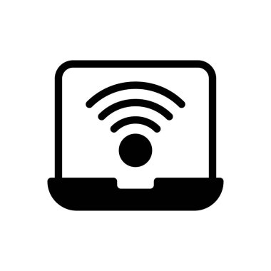 İnternet vektör simgesi düz simgesi