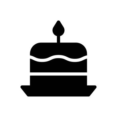 kek vektörü düz simgesi