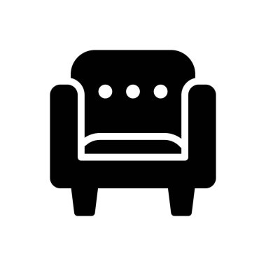 kanepe vektör sembolü düz simge