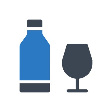 şişe vektör renk simgesi